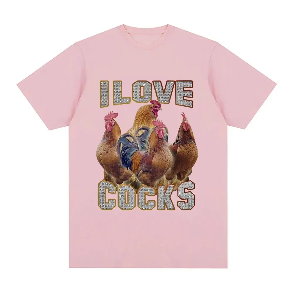 

Женская футболка с коротким рукавом «I Love Cocks»