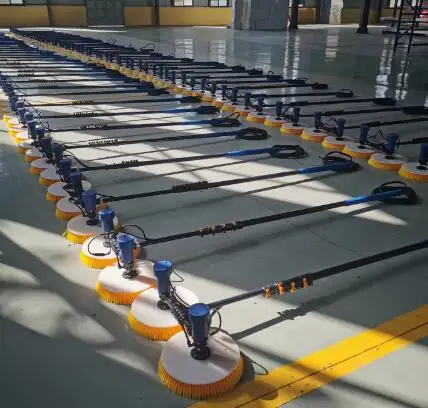 12FT 18FT 24FT فرشاة تنظيف الألواح الشمسية الكهروضوئية، مجموعة أدوات تنظيف الرأس المزدوجة للقطب المائي تلسكوبي