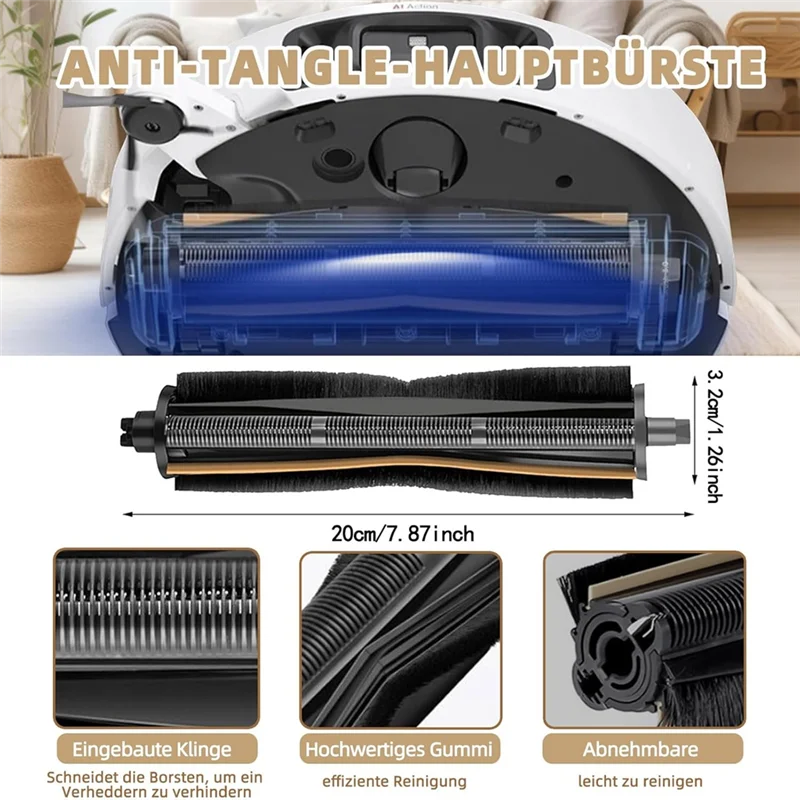 قطع غيار المكنسة الكهربائية العالمية A74G لـ Dreame X40 Ultra، Pro، Ultra Complete، MOVA P50، S30 Pro Ultra، RLS83HE