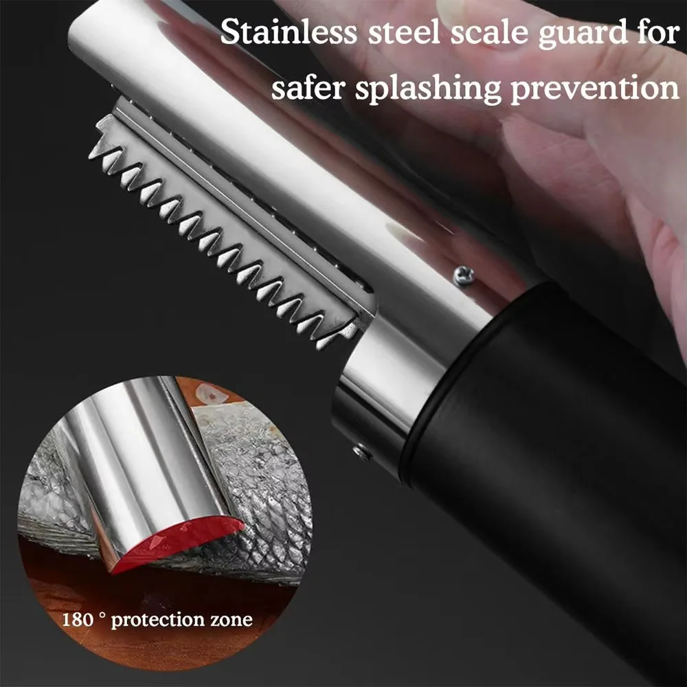 

Seafood Tools Fish Remover Cleaner Fish Scaler Cordless Electric Fish Scaler Remover Wireless Portable Fish Scraper Cleaner
