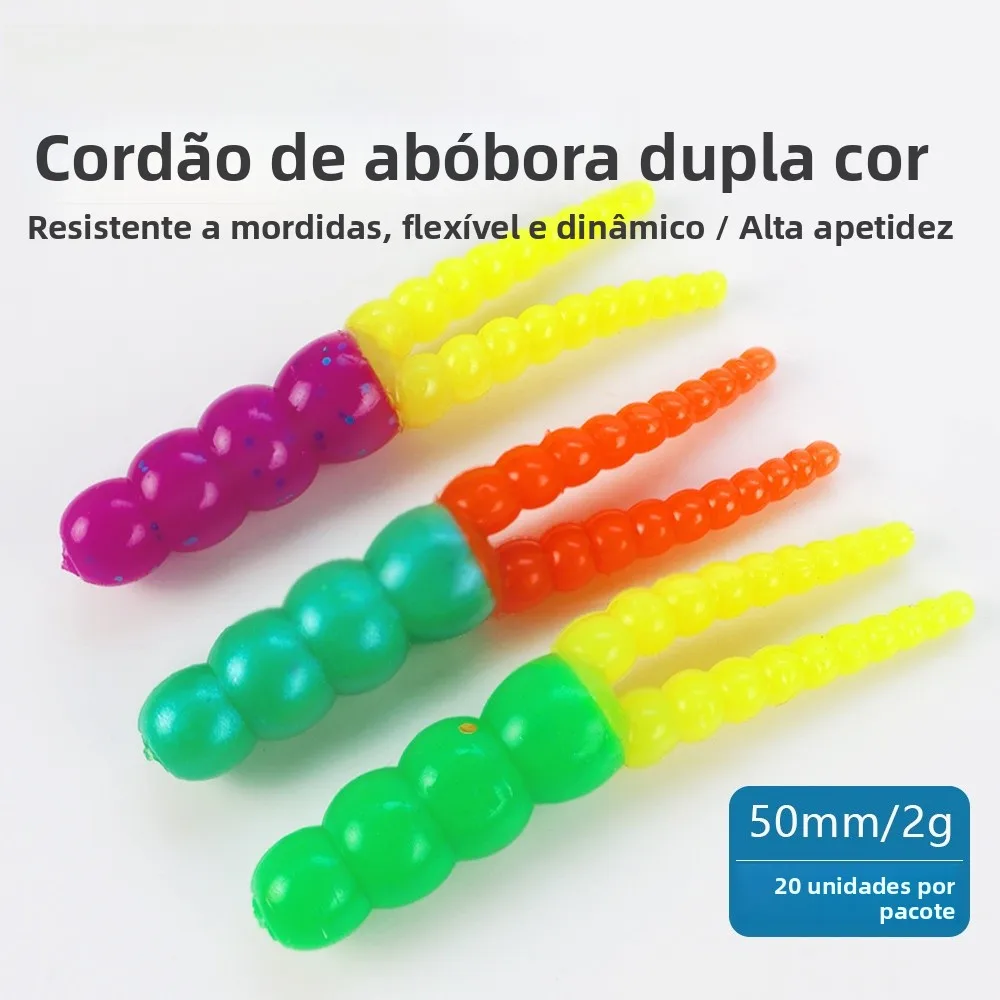 Isca Artificial de Pesca Lure Shark 20 Peças, Isca Macia Tipo Guppy com Anzol de Chumbo, Isca de Pesca Selvagem Black Pit, Is...