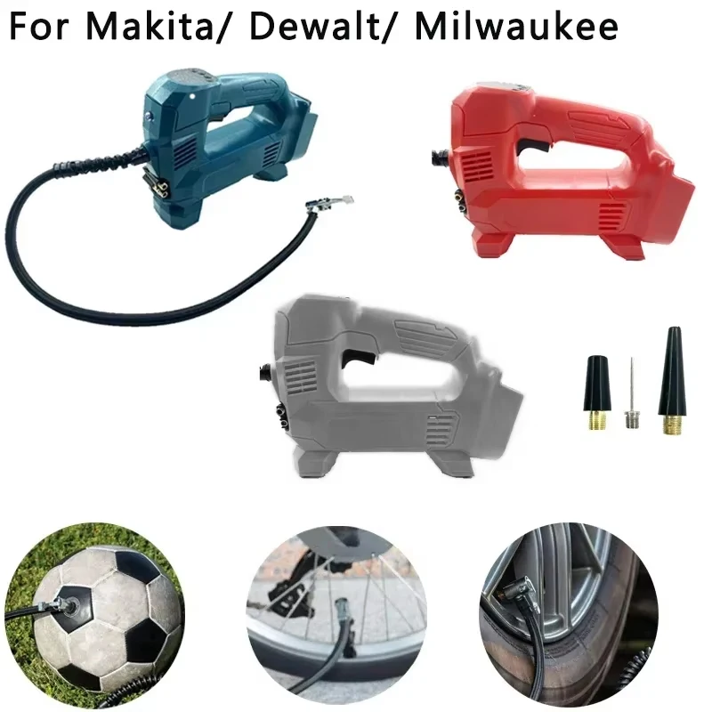

ZWINCKY For Makita/Dewalt /Milwaukee 18-20V Battery Cordless Car Tire Inflator Portable Air Compressor Digital Electric Air Pump