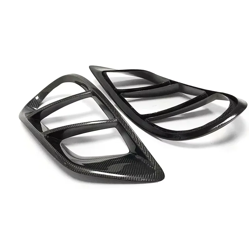 Front Bumper Air Vent Cover Foglamp Trim Mesh Grill Frame for Benz C Class W205 C43 AMG C180 C200 Sport 2015-2019 Carbon Styling