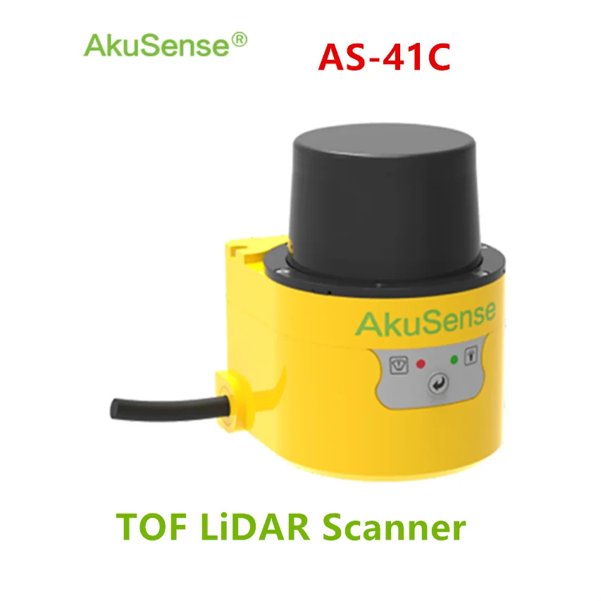 

AkuSense 40M Lidar Scanner 300 Scanning Degree Laser Rangefinder 0.5/ 0.25 Resolution Laser lidar for AGV and Service Robot