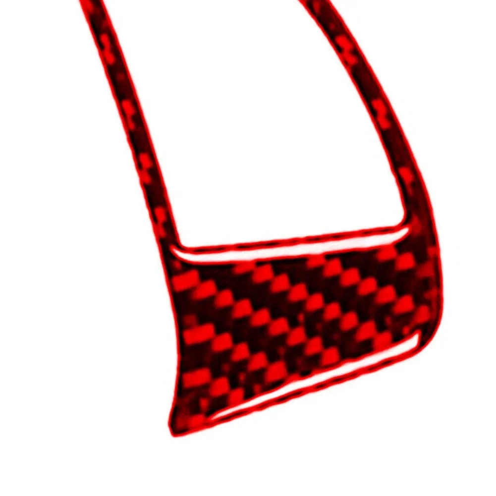 Part Steering Wheel Trim Accent Cover Carbon Fiber Red Steering Wheel Performance Perfectly Match Anti-Corrosion