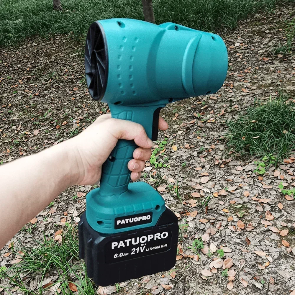 PATUOPRO Electric Handheld Turbo Jet Fan High Power Blowing Dryer Cordless Dust Blower Cleaning Tool For Makita 18V Battery