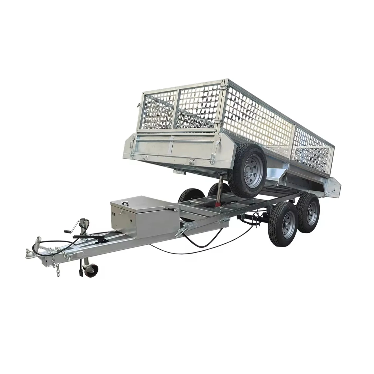 （Factory Direct Sale）Customization  Metal Trailer with Cage Box Trailer  Cage Trailer