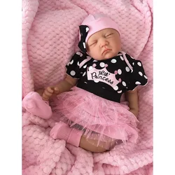 50cm Reborn Dolls Same As Picture Finished Bebe Doll Soft Siliconen Reborn Lifelike Soft Touch 3D Skin Visible Veins Art Doll