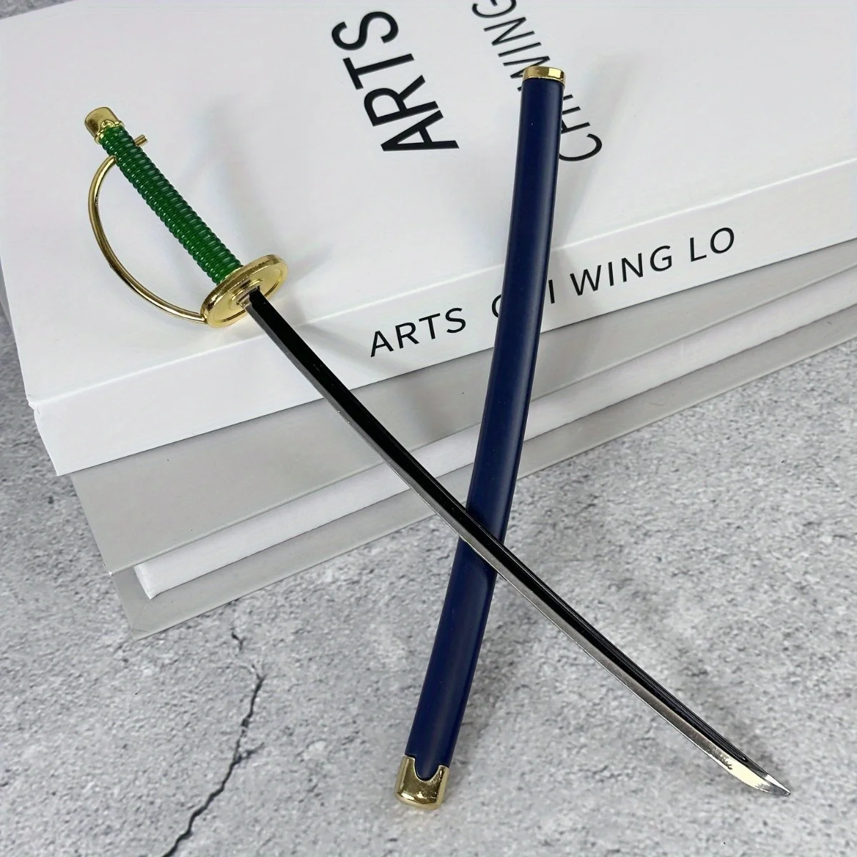 10inch Black Roronoa Zoro Katana Metal Anime Shanks Sword Real Size Japanese Katana Iron Ninja Knife Original Samurai Sabre Gift