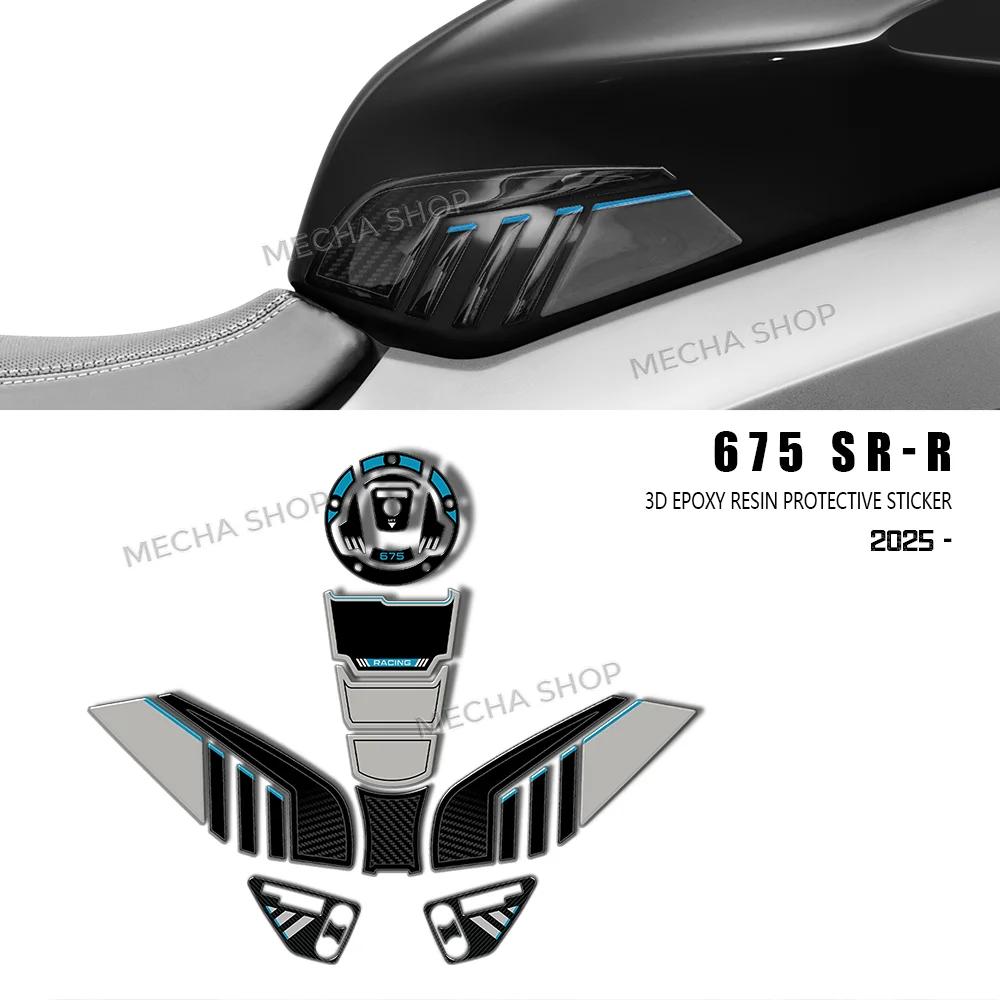 Tank Pad 3D Stickers For CF MOTO 675SR-R 2025-2026 Protection