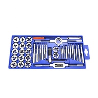 40 PCS TAP&DIE SET Tapping Set for Hand Tapping Tools (small Frame) 40PC Metric Thread Gauge Complete Tap Die Set