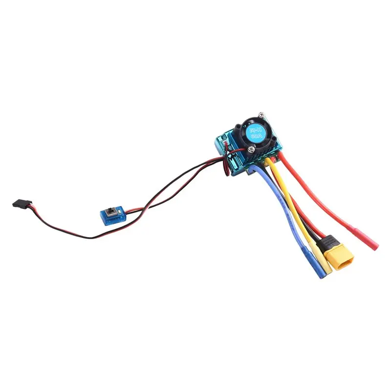 B05C-Speed Controller 60A Brushless ESC With XT60 Plug 4.0Mm Banana Connector For 2847/540/3650 RC Car Boat Motor 2-3S