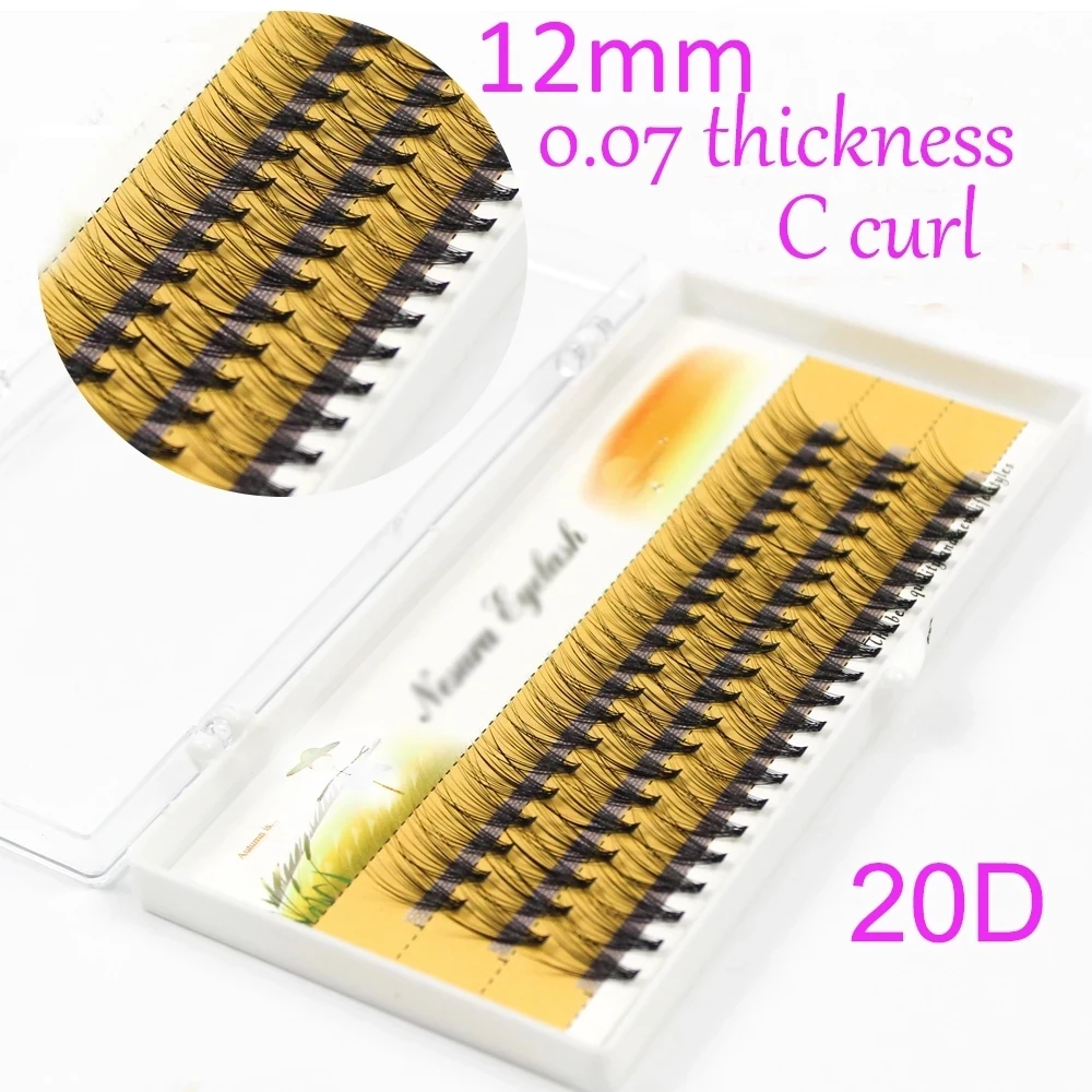 20D Individual Eyelash Beauty Girls False Eyelashes Nesura Individual Eyelash Extension Mink Black Soft False Eye Lashes