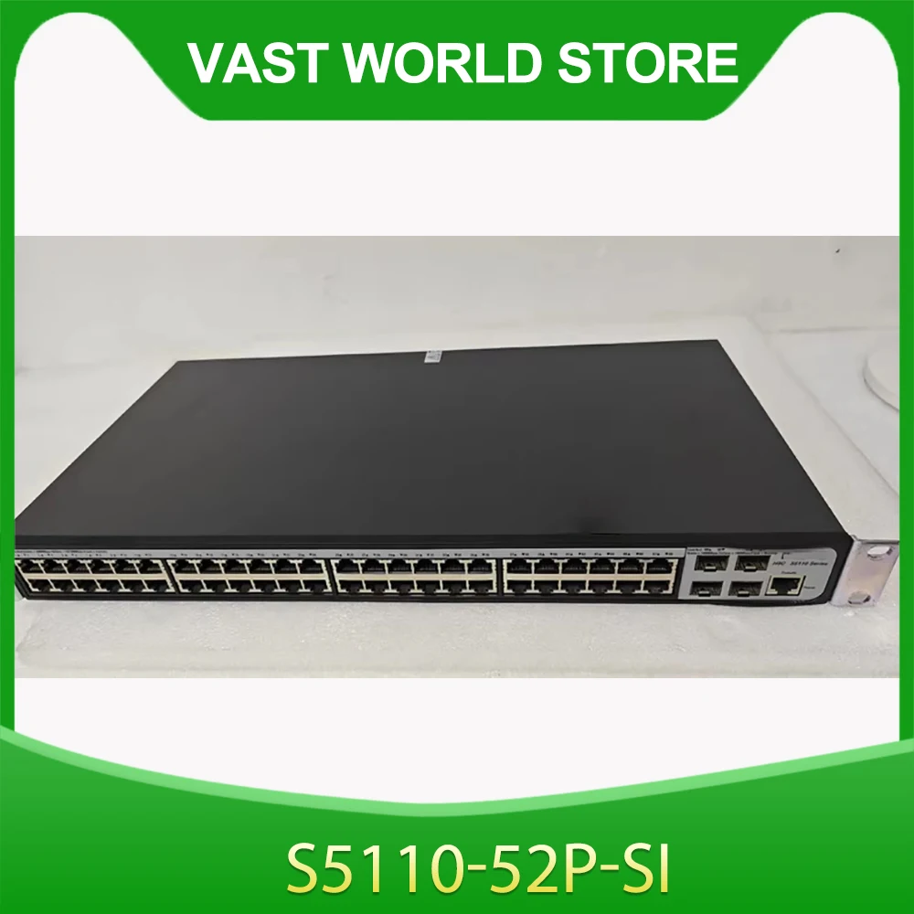 

For H3C 52-port Full Gigabit 48-port Gigabit Electric Port +4 Gigabit Optical Port Ethernet Switch S5110-52P-SI