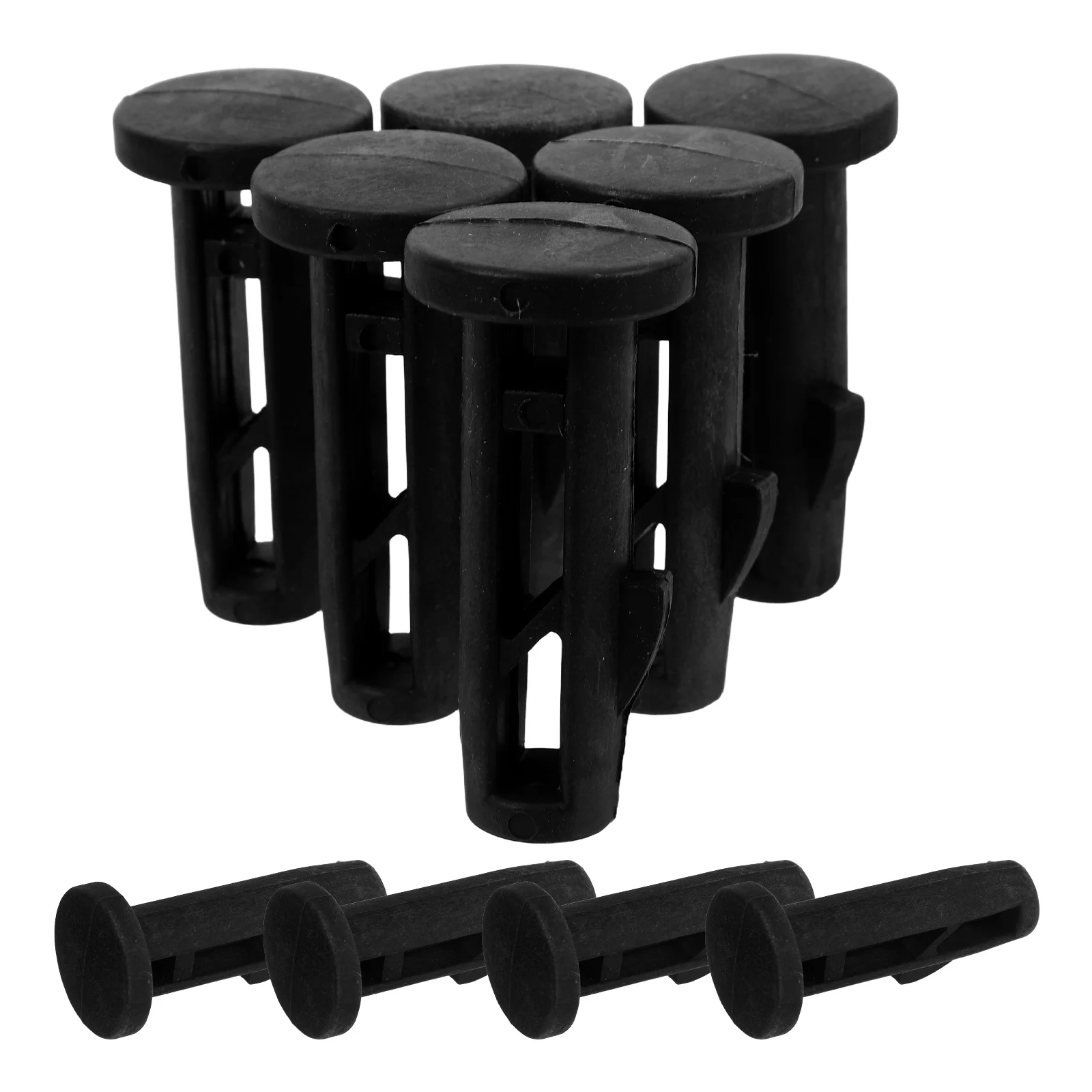 

10pcs Trash Can Lid Hinge Black Plastic Swing Latch Compatible Outdoor Bin Clips Dust Plug Lock Garbage Equipment Parts