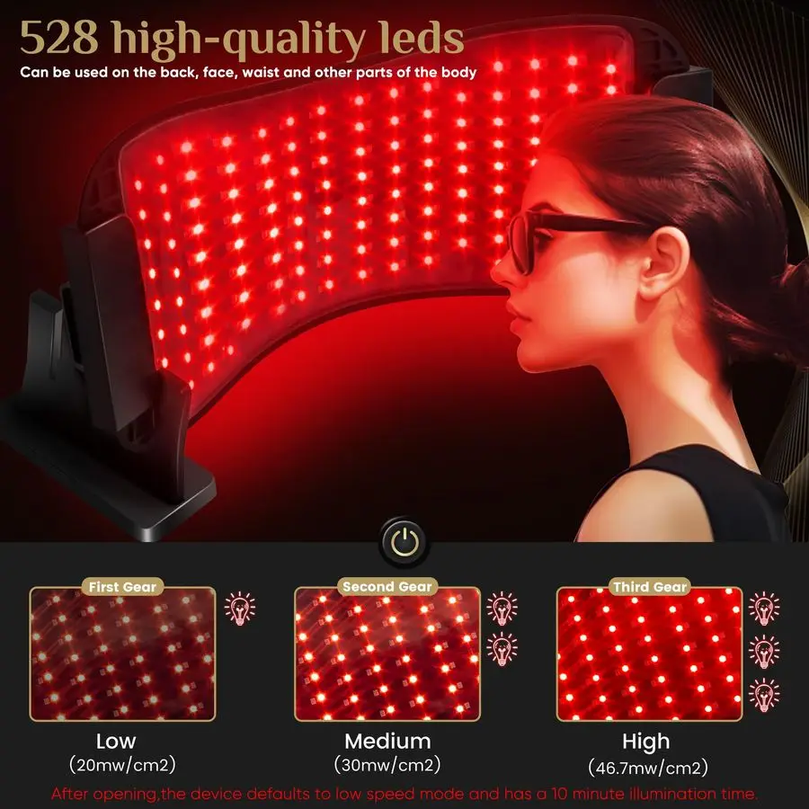 Thérapie par la lumière rouge infrarouge pour le corps et le visage, thérapie par la lumière rouge proche infrarouge 850, sans fil, taille, jambes et autres parties, trois