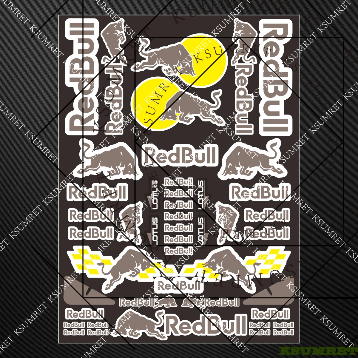 

Рождественский красный бык логотип наклейка мотоциклетный шлем наклейка на бак набор наклеек