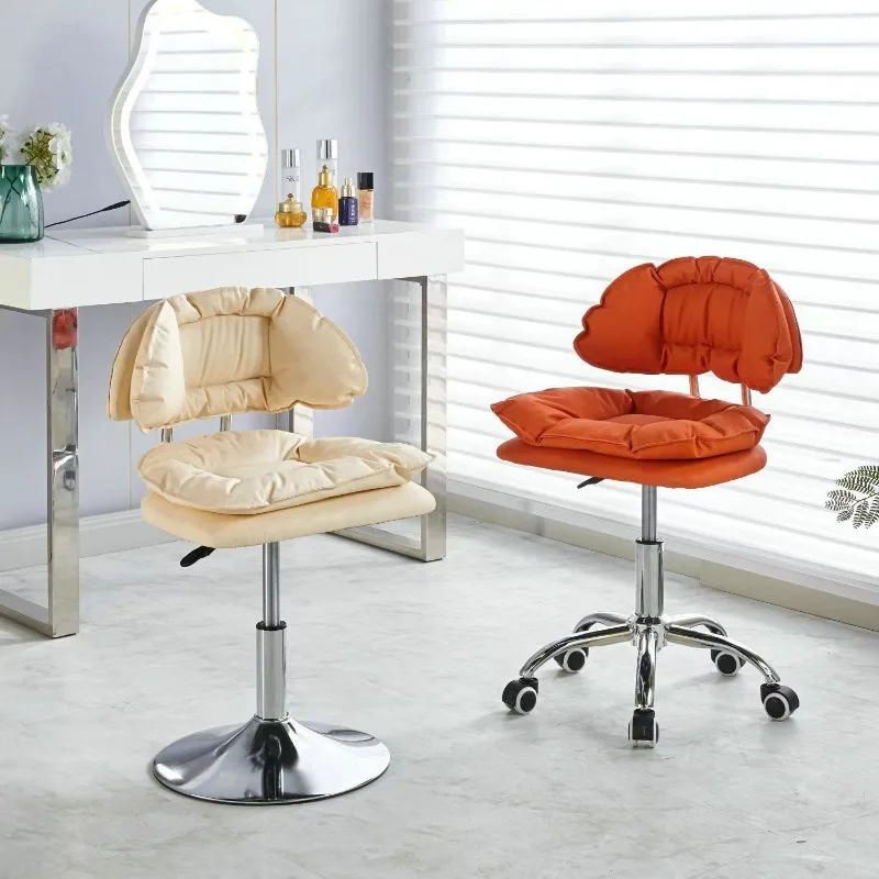 Bar chair, cloud backrest lift makeup chair, bar pulley rotating high stool hair beauty manicure computer chair