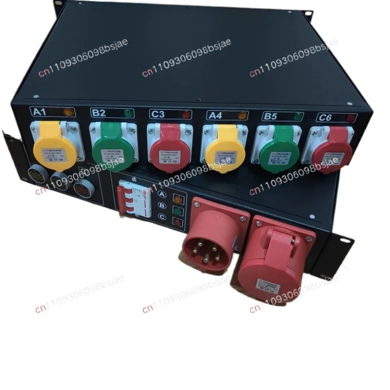 16A6 way power box flow performance stage lighting sound power manager large screen through box power distribution cabinet