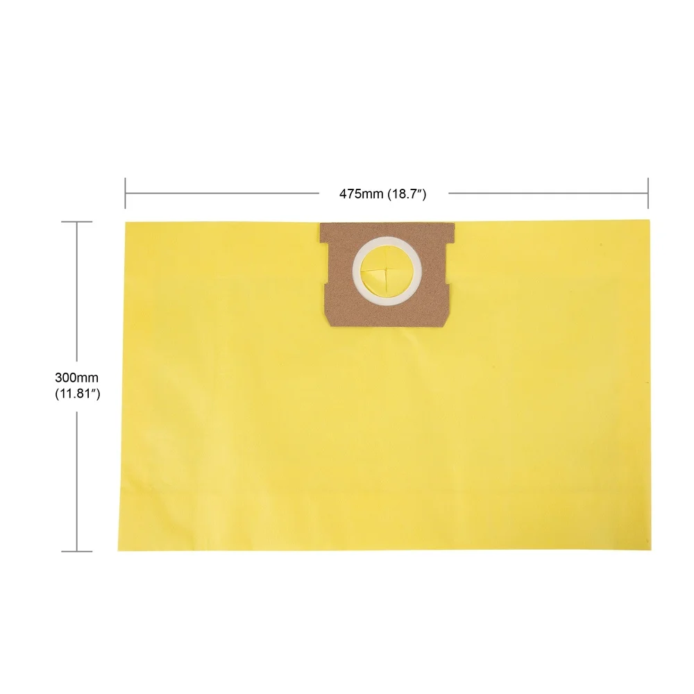 High Efficiency Dust Bags 3 Pack 3-5 Gallon Wet Dry Vacuum Cleaners Filtration Drywall Dust Sawdust Fine Debris