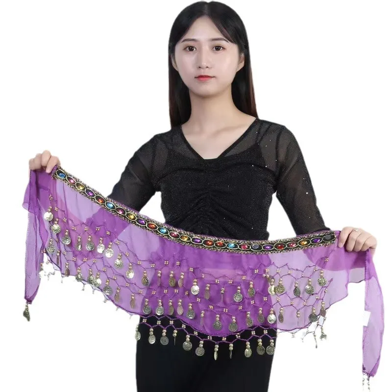 Buikdans Kristal Strass Riem Sjaal voor Dans Fitness Praktijk Beginnersvriendelijke Etnische Tailleketting voor Dames