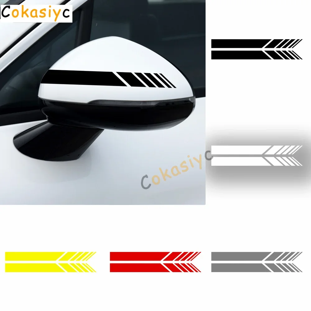Adesivos de vinil para espelho retrovisor de carro, 2 peças, para kia caenza ceed forte k9 optima picanto rio sorento soul, acessórios automotivos