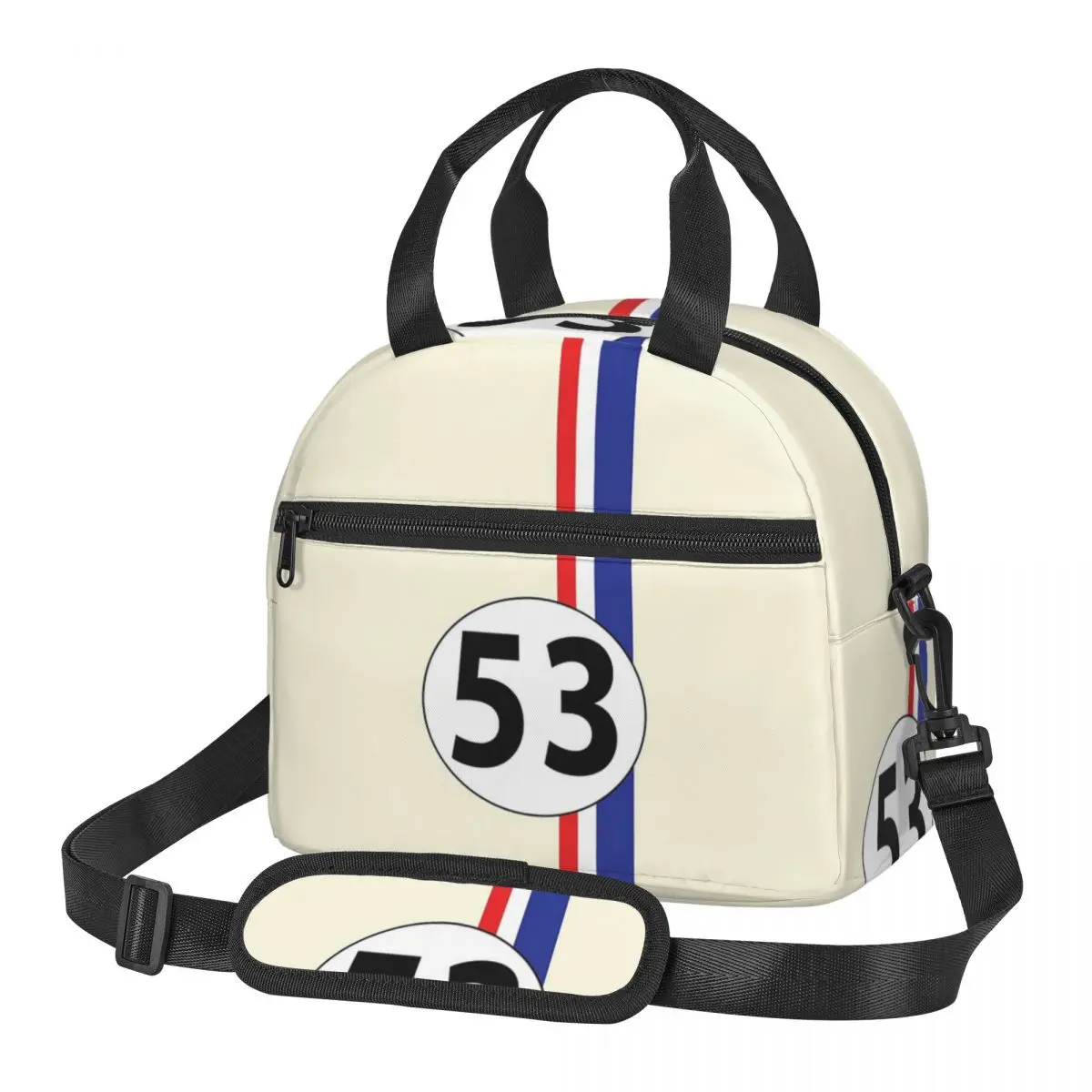 

Изолированная сумка для обеда Herbie Number 53 для женщин, контейнер для хранения продуктов для пикника, термосумка-холодильник для еды