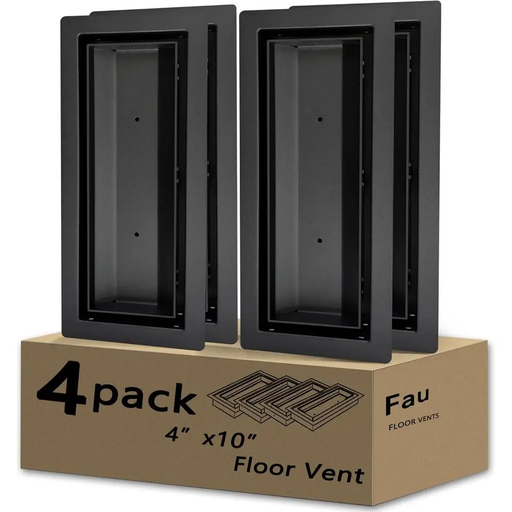 

10. Напольный регистр, сверхмощная сталь, высокая вентиляция 50%, черная отделка Sandtex, гладкий современный дизайн, подходит для плитки Wo