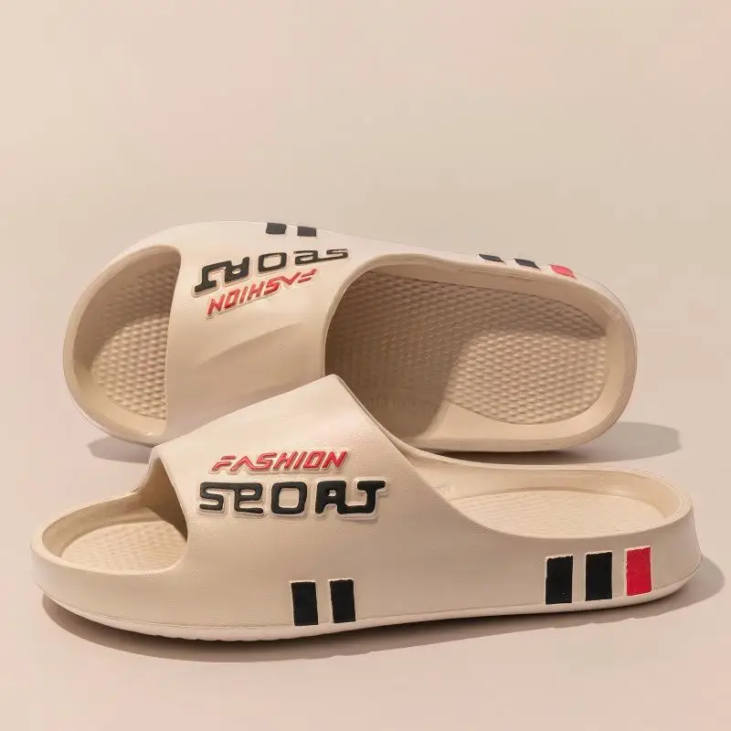 Men's Poop-Feeling Slippers Men's Summer New Indoor and Outdoor Wear Beach Casual Non-Slip Wear-Resistant Sandals Men's Style