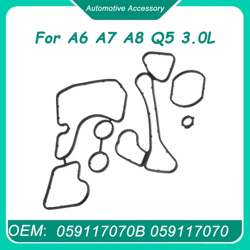 

059117070B 059117070 059117070A 1 Set Engine Gasket Seal for A6 A7 A8 Q5 3.0L Tdi V6 A/t Porsche Panamera Macan