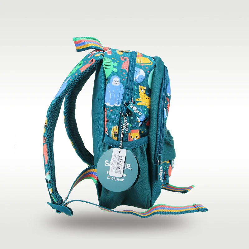 Smighidden-Sac d'école pour enfants, petit cartable pour garçons, monde animal vert, original australien, vente chaude, SR