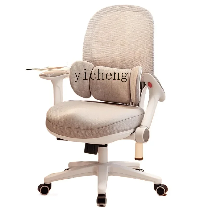 TQH comfortable sedentary back chair small household waist support dormitory liftable swivel chair