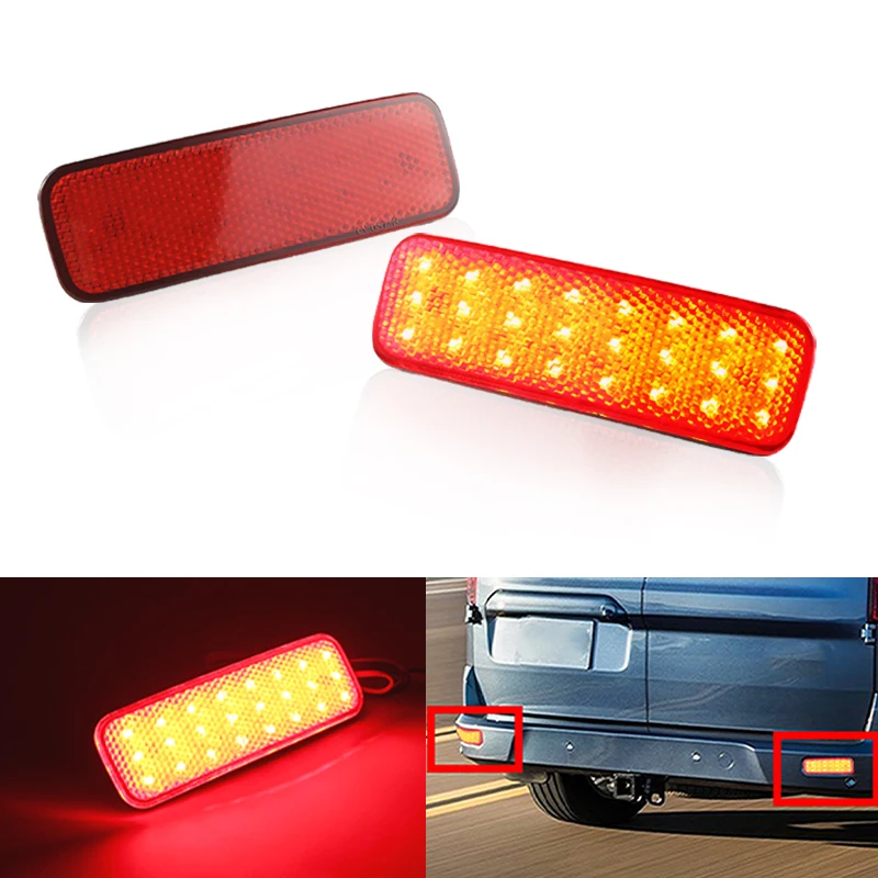 

Rear Bumper Reflector Light for Ford Transit Custom/Transit Van/Transit Connect Tourneo 2013-up LED Brake Signal Fog Lamp, 2PCS