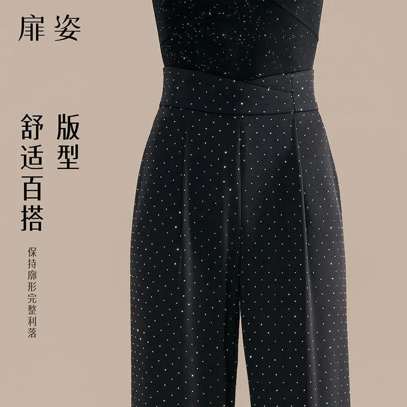 Image of 2026 Neue professionelle moderne Tanzhose für Damen, lateinamerikanische Tanzkleidung mit hoher Taille für Gesellschaftstanz F2143