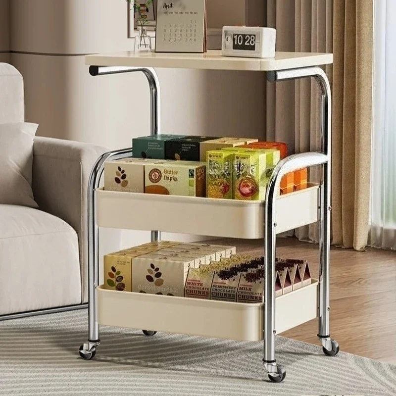Kitchen Islands And Carts Trolley Rack Mobile Multi Functional Household Multi Layer Storage Organizer Cart Rack Shelf Furnitur