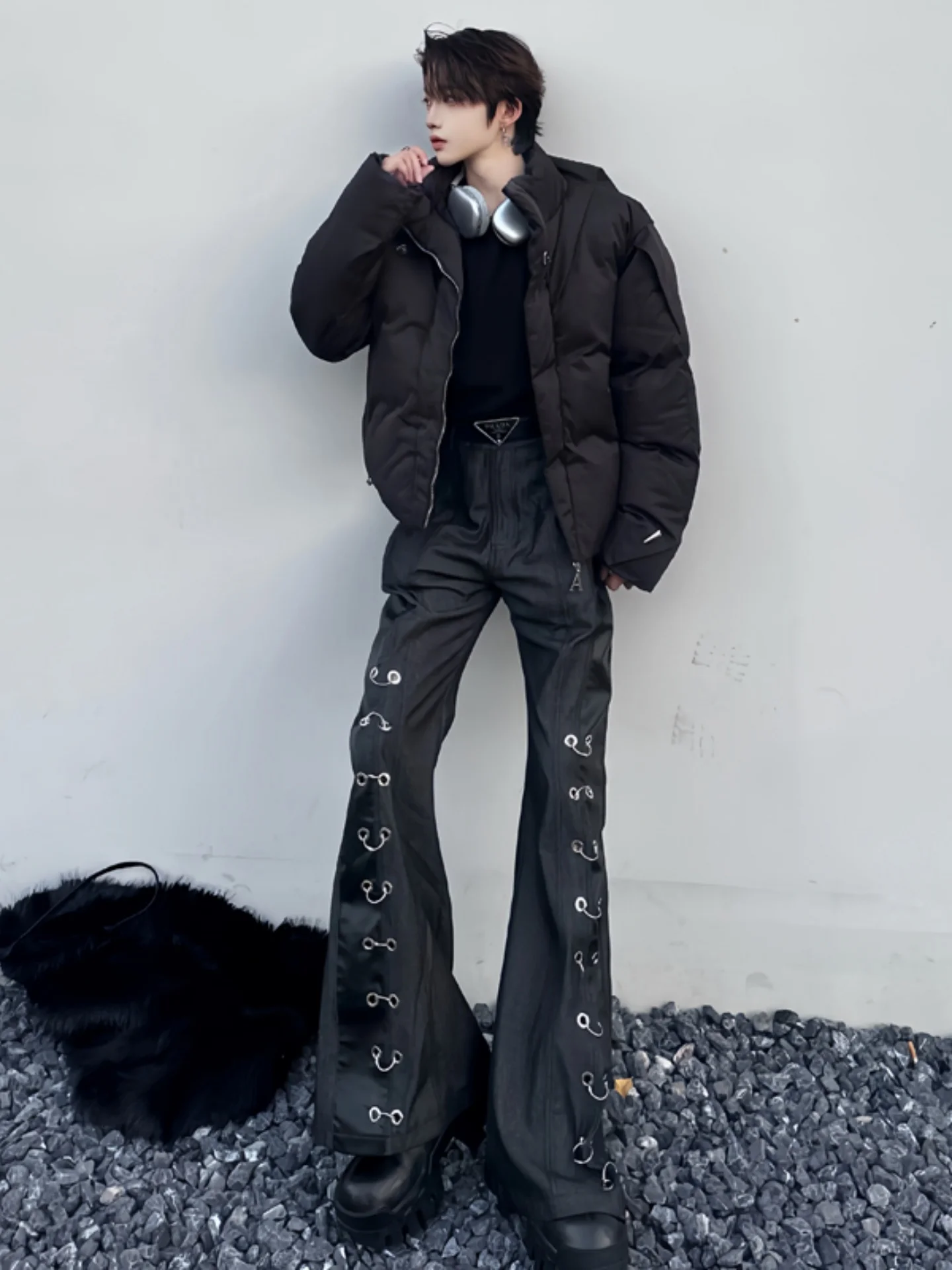 

Men's Thiened Winter Cotton Jaet Stand Collar ort Loose Fit Faionable Retro Sle Casual Outerwear Warmth Guaranteed