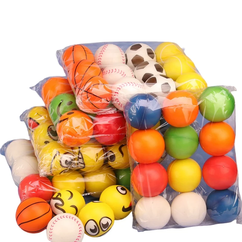 Balle anti-Stress pour garçons et filles, 6 pièces, balle à presser qui soulage le Stress, jouets intéressants pour enfants