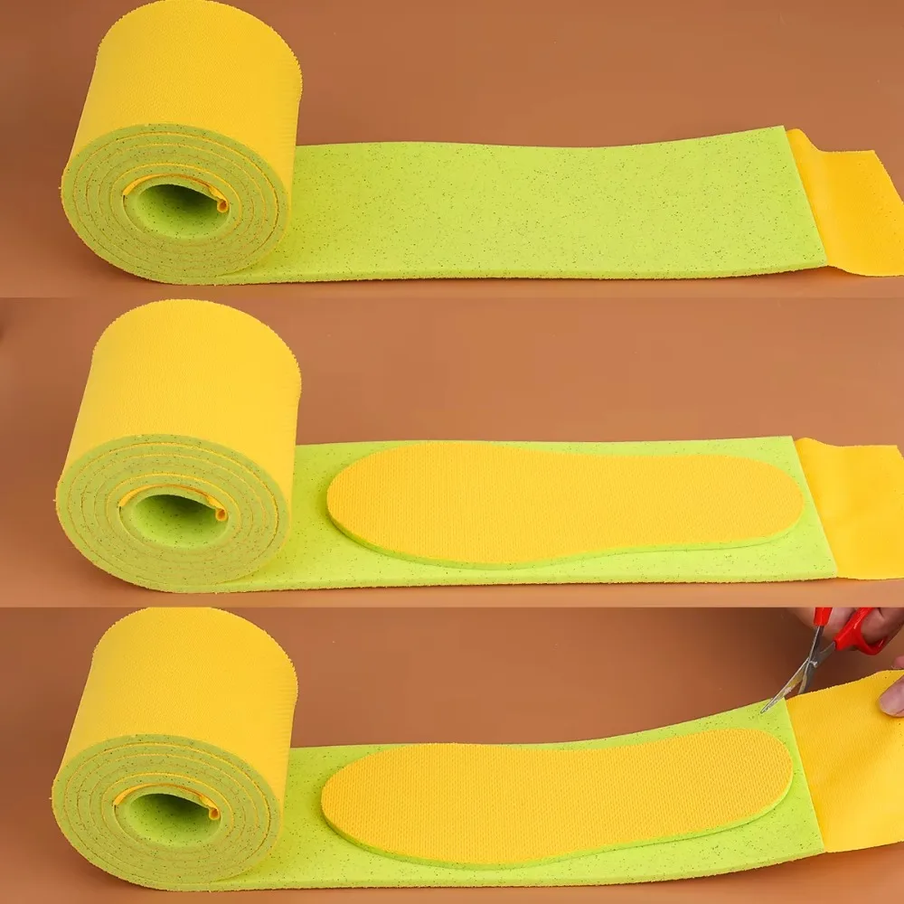 New Memory Foam Self-Cutting Insoles Shock Absorption Free Cutting Sports Insole Soft Breathable Shoe Pad