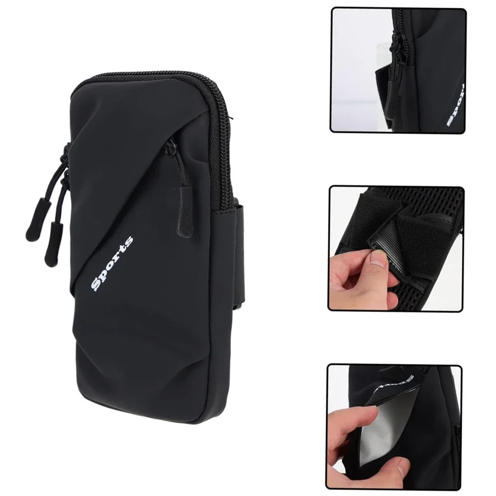 Armopslagband met zak Dames Heren Joggen Telefoonarmbandhouder Gym Running Bag Arm Case Telefoonarmbandzakje