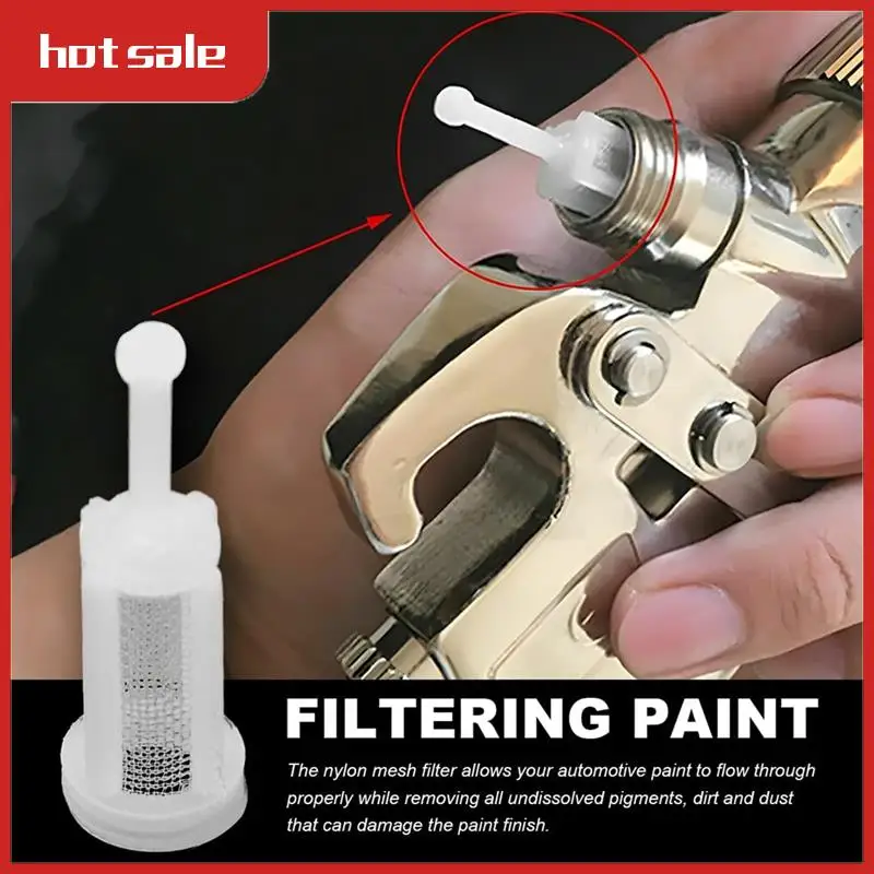 

A52I-24 шт. HVLP-фильтры с мелкой сеткой, мелкой нейлоновой сеткой, универсальные фильтры для краски, фильтры, подходят для большинства подачи