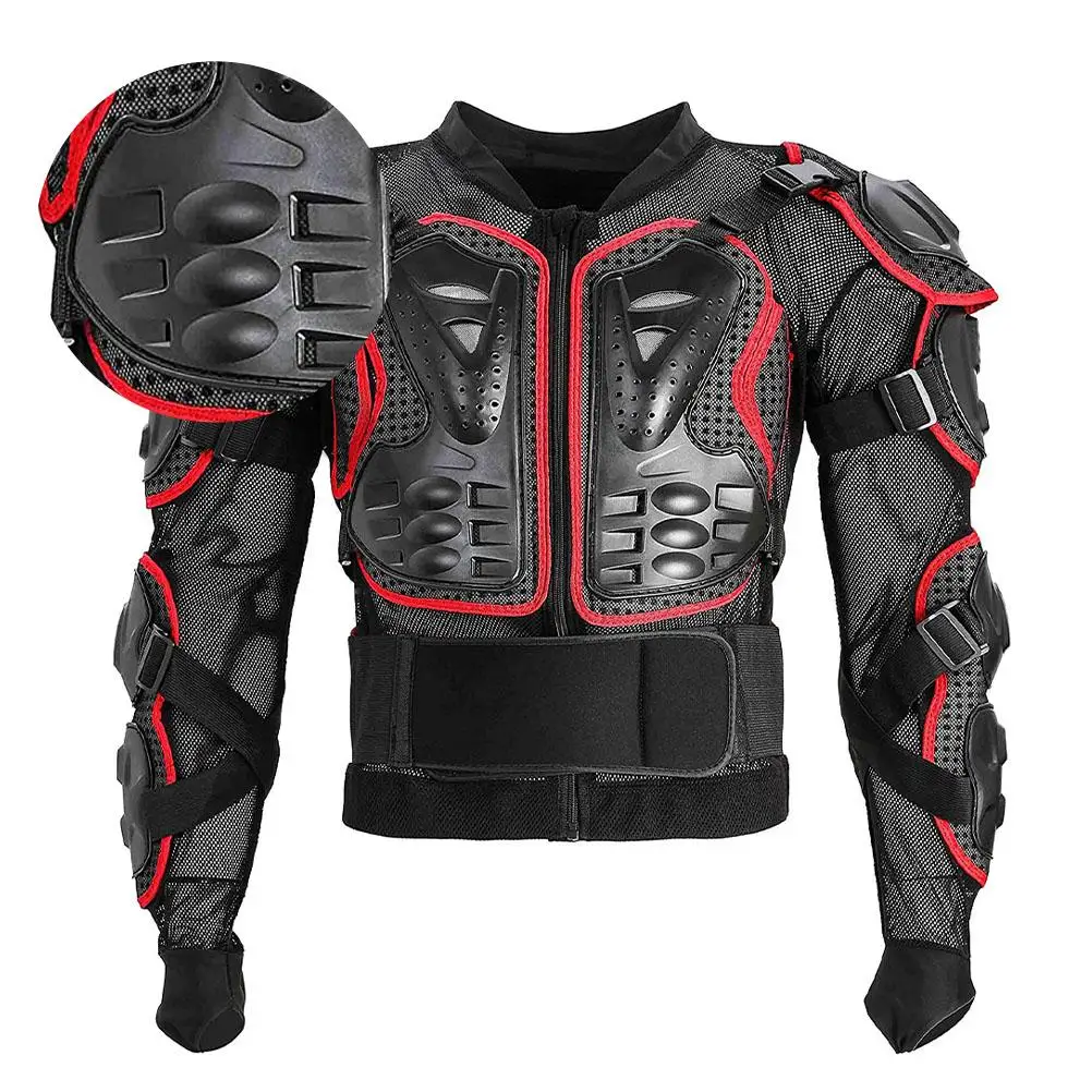 

Motorcycle Protector Protective Vest Removable Back Jackets Waist Protection Thickening Pads Anti Collision Full