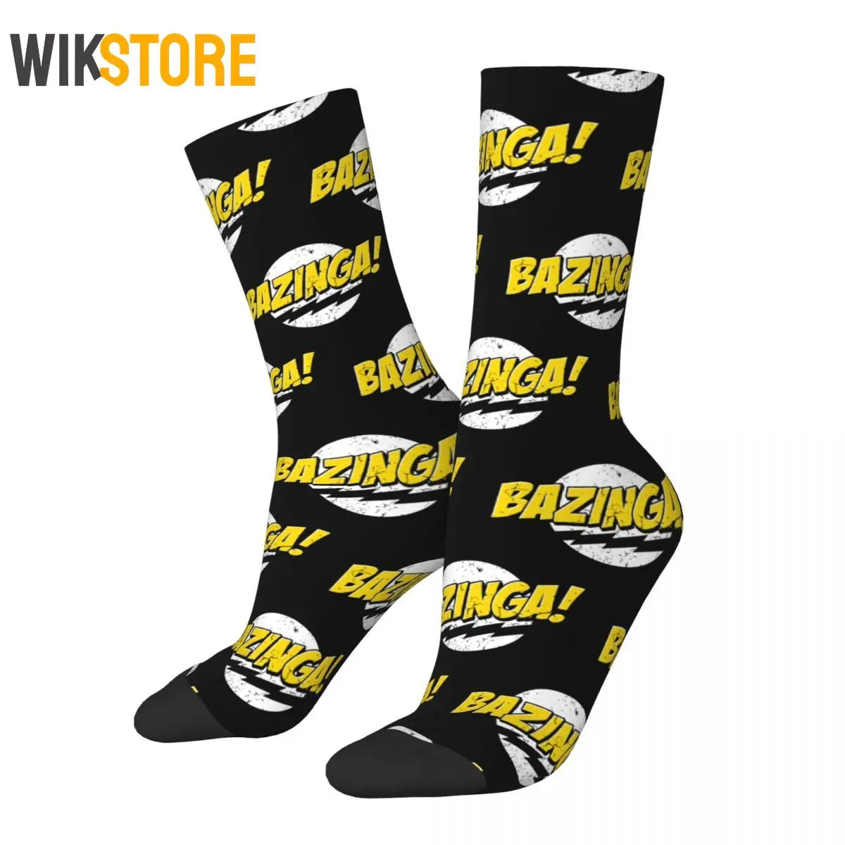 

Colorful Unisex Bazinga The Big Bang Theory Socks Sheldon Cooper Geek TBBT Basketball Socks Non-Slip Running Sport Socks