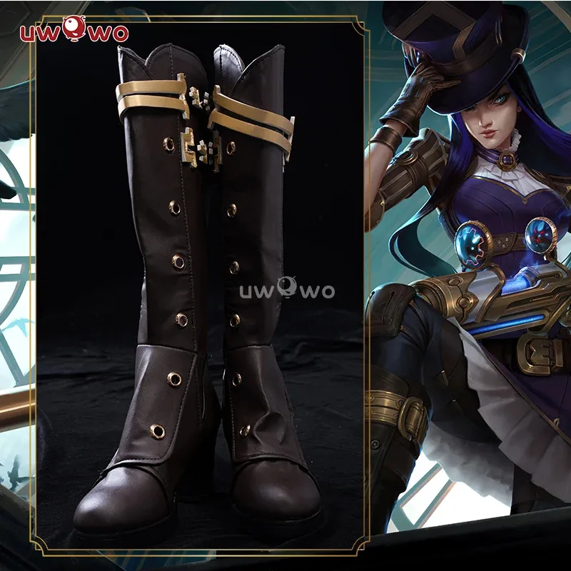 

UWOWO League of Legends/LOL: Gwen Prestige Crystal Rose Wildd Rift WR ASU Cosplay Shoes