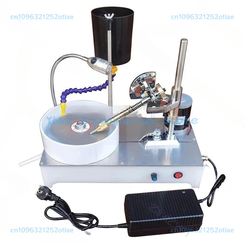 2800RPM Gemstone Grinding Faceting Machine Faceted Jewelry Polishing Machine Polisher Flat Grinder Lapidary Machine 120W