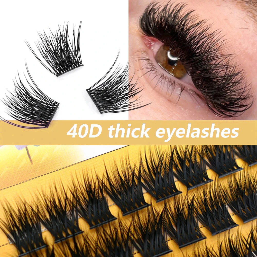 N vison cils 1 boîte/30 paquets extension de cils naturels 3D russie individuel cils grappe outils de maquillage cils cils ﻿