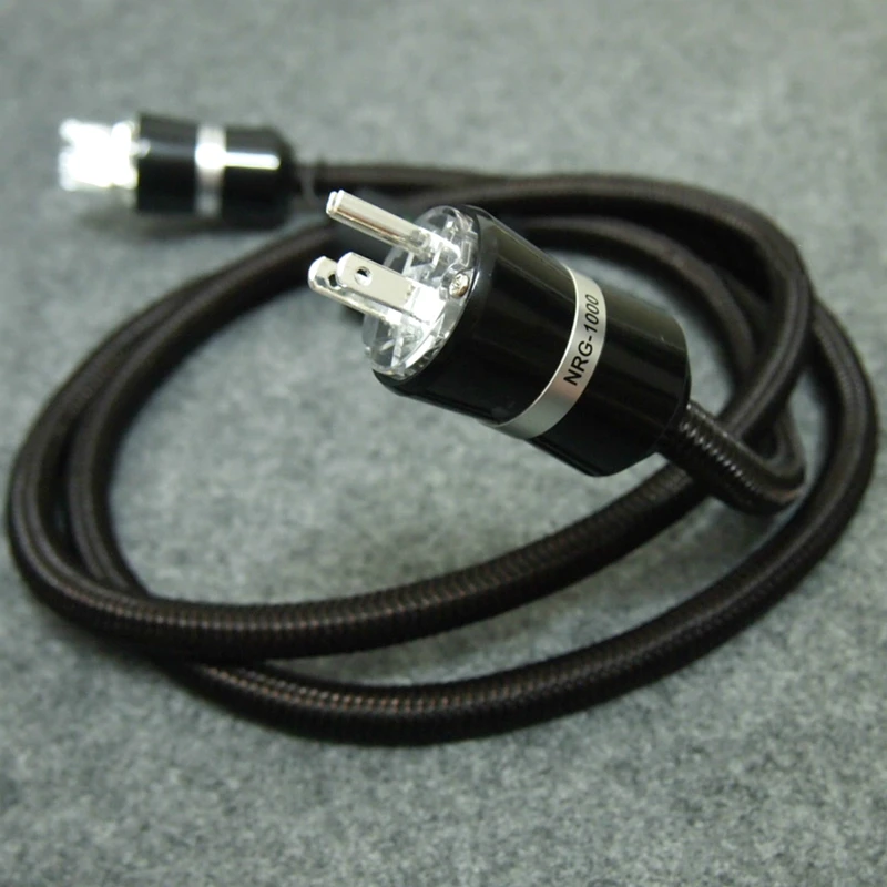 

NRG-1000 Power Cable HIFI American Standard Audio CD Amplifier Amp US Power Cables EU US Plug