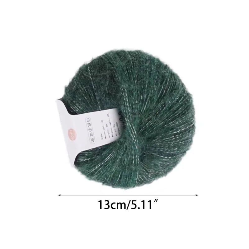 448B Mohair Yarn Wool Thread Knitted Thread Household DIY Crafts Accessory