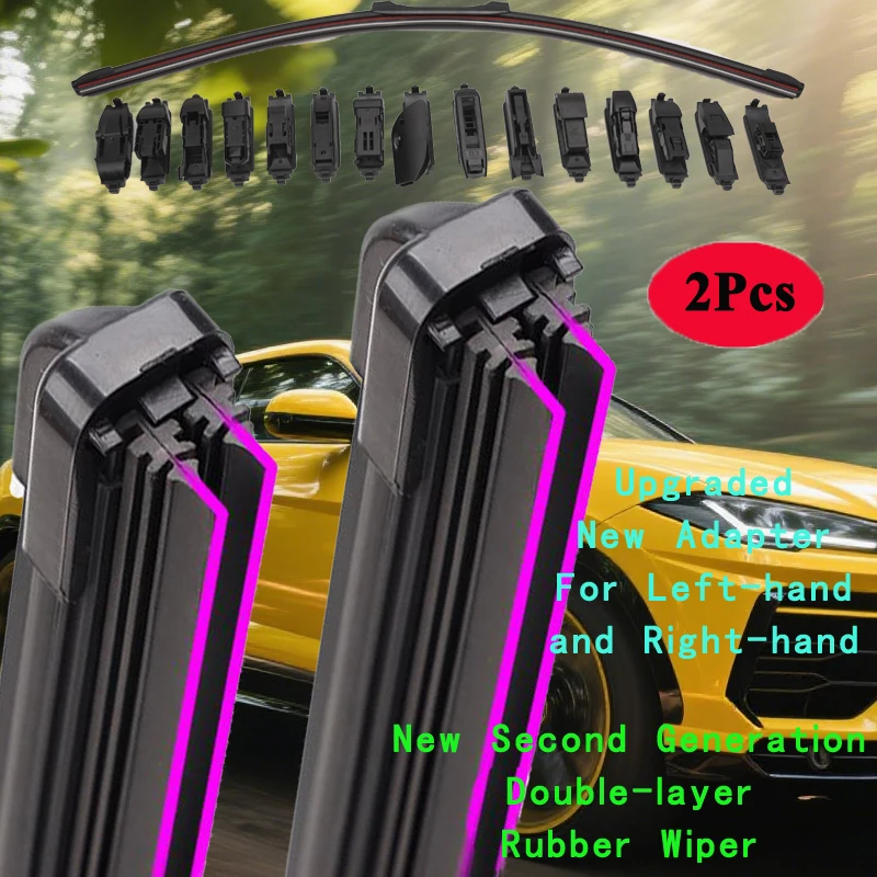 

For Infiniti Q60 Coupe AWD 2-Door 2013 2014 2016 2017 2018 2019 2020 2021 26+17 Car Double Rubber Windshield Wiper Blades Winter