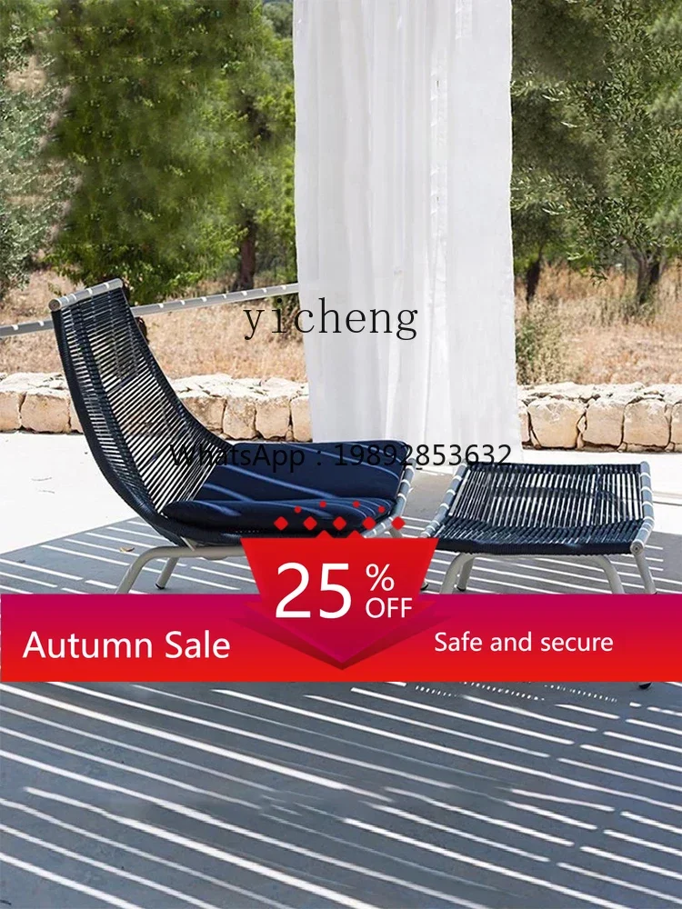 

Outdoor Rocking Chair Rattan Woven Sofa Courtyard Balcony Lazy Leisure Recliner Outdoor Garden