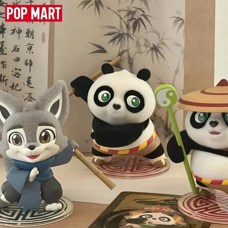POP MART-caja ciega Universal de la serie Kung Fu Panda, juguetes, bolsa de adivinación, caja misteriosa, figura de acción, sorpresa, regalo de Navidad